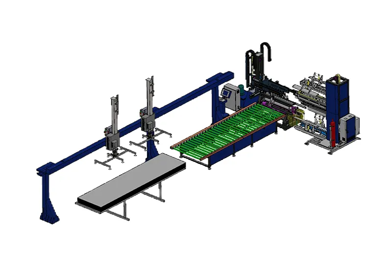Semi-automatic welding production line