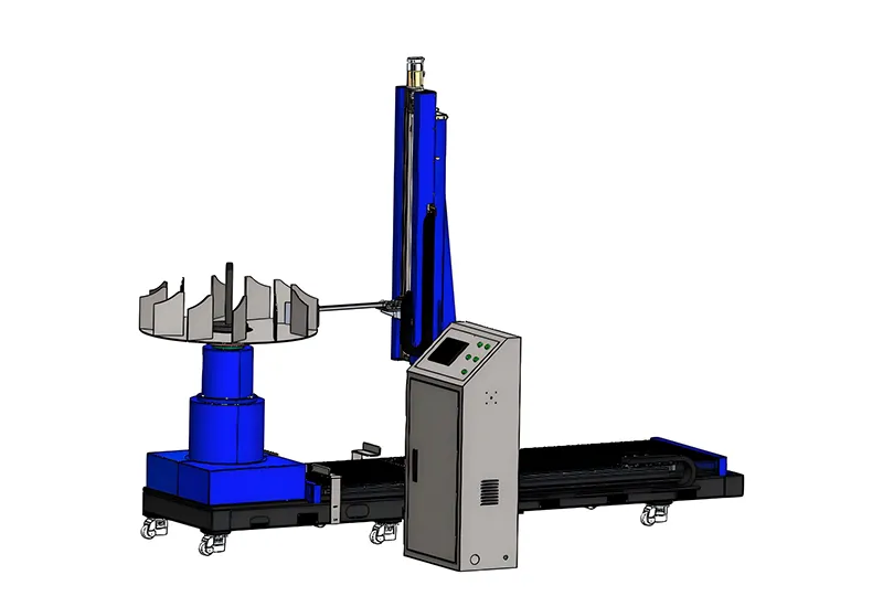 Centrifugal fan blade spot welding