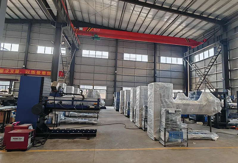 Seam welding machine assembly area