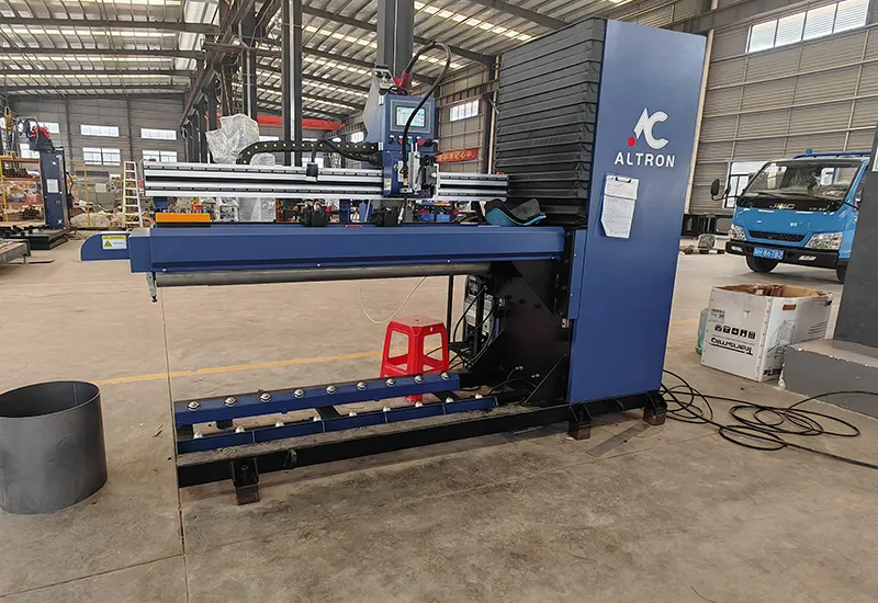 Lifting straight seam welding machine