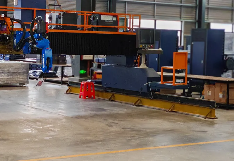 Gantry welding assembly area