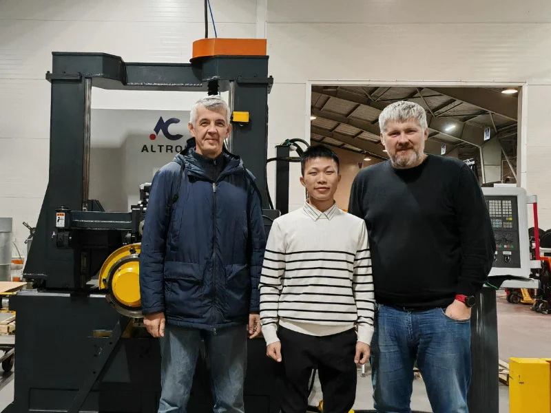 CNC flanging machine acceptance completed