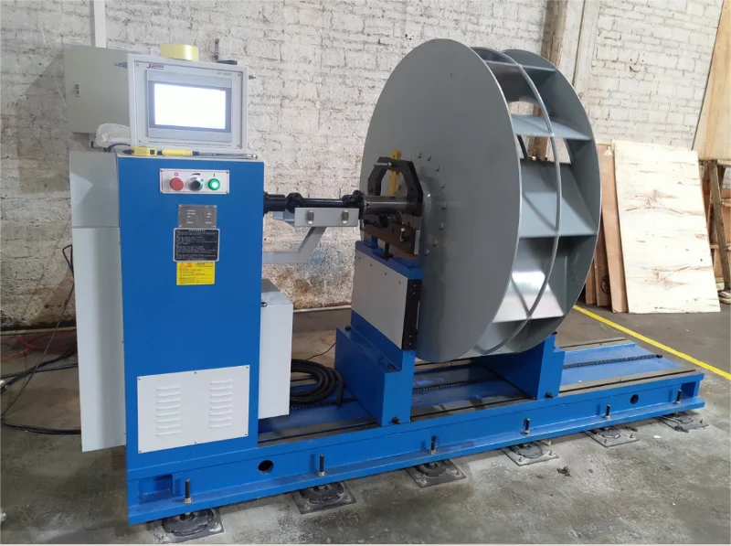 Centrifugal fan impeller dynamic balancing