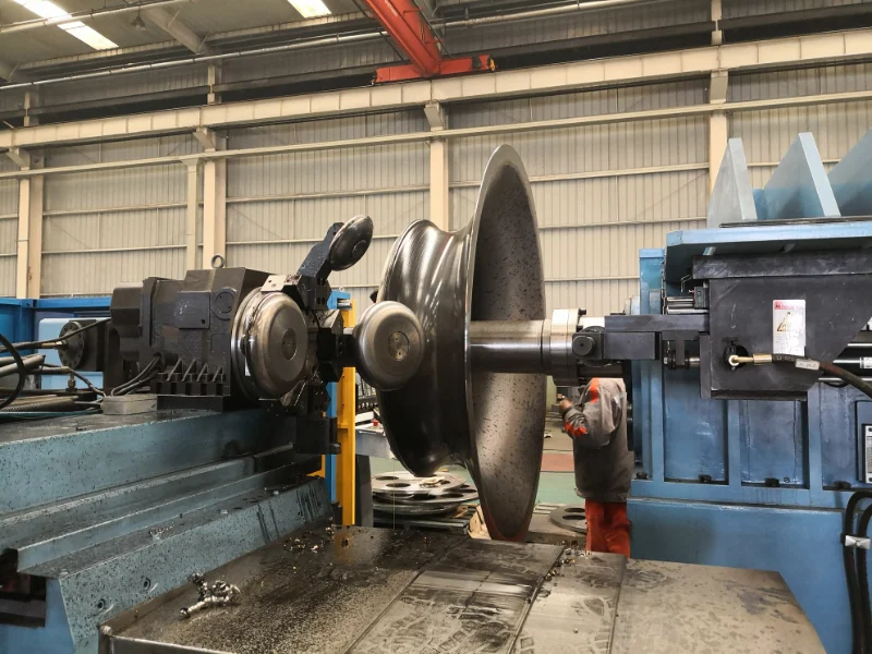 Centrifugal fan inlet cone metal spinning