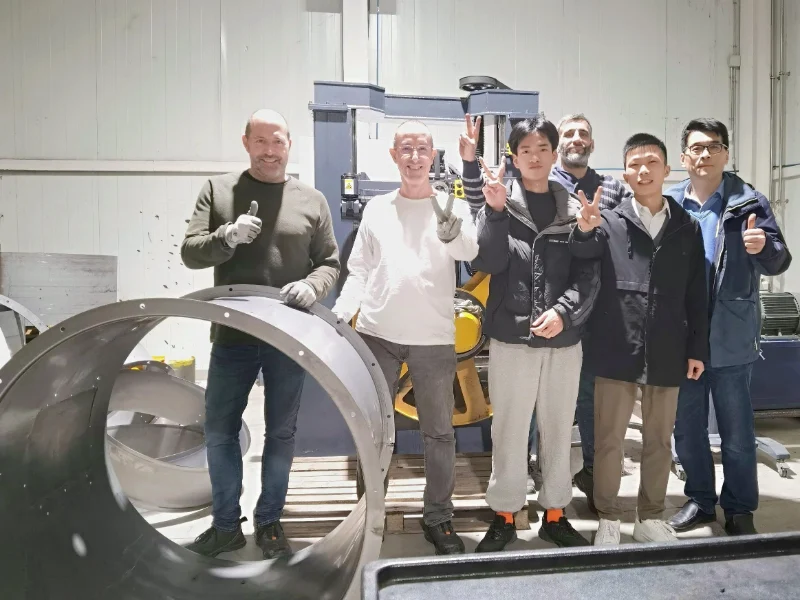 Flanging machine training completed