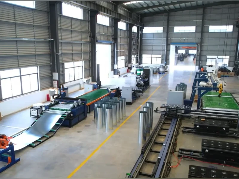 Fully automatic air duct production line