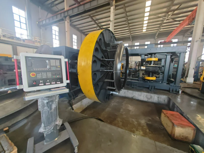 Large diameter impeller shroud flanging
