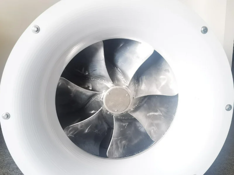 Mixed flow fan details