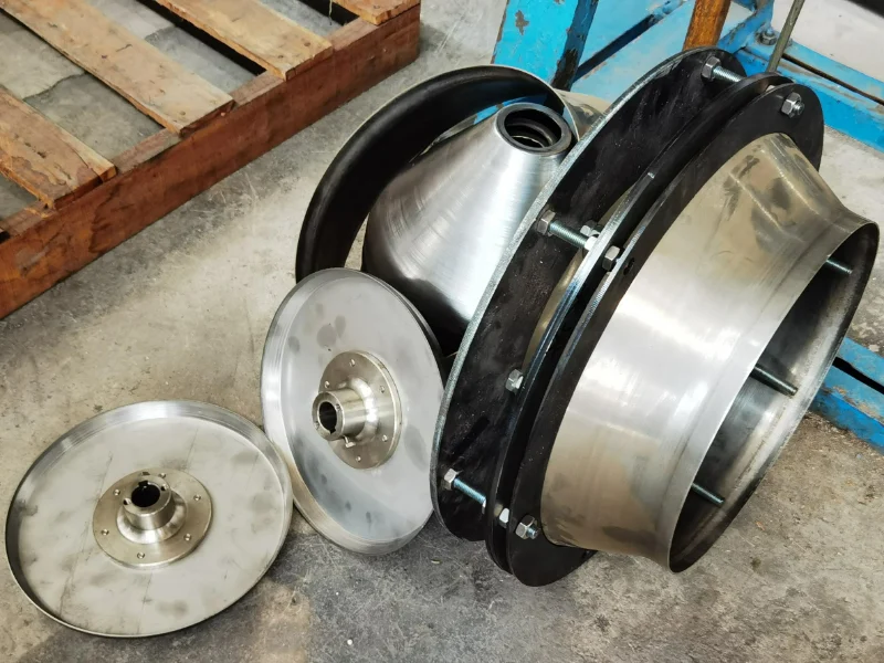 Mixed flow fan impeller assembly fixture