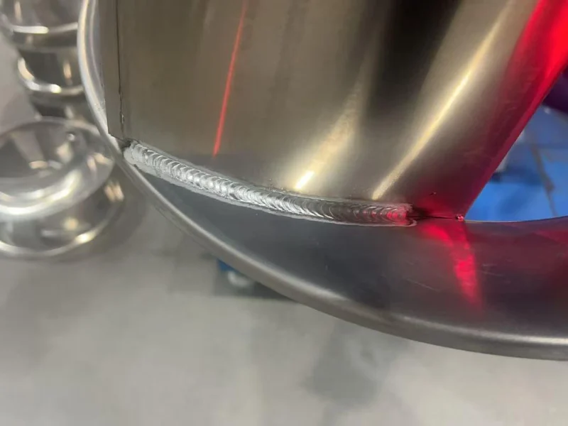 Robot welding aluminum impeller