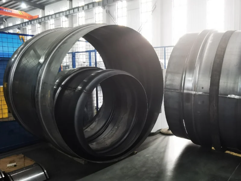 Subway fan surge damper housing