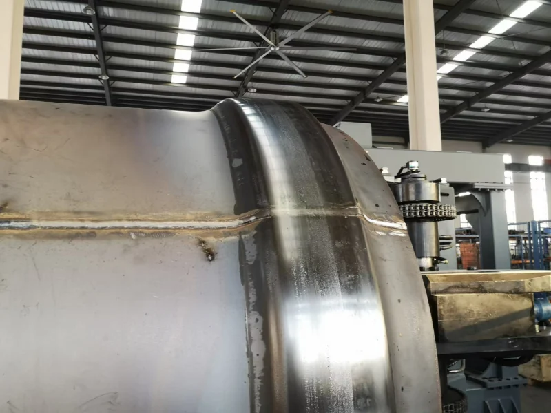 Subway fan surge damper spinning