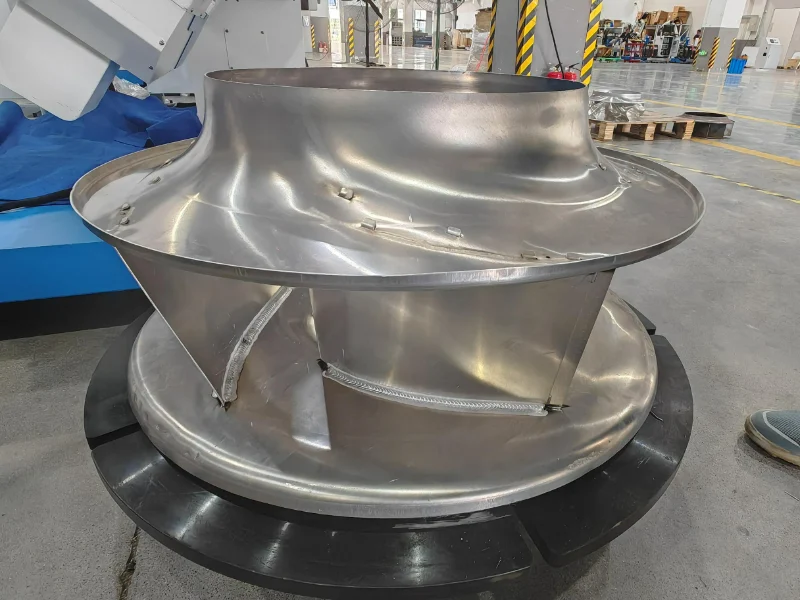 Wing type aluminum impeller